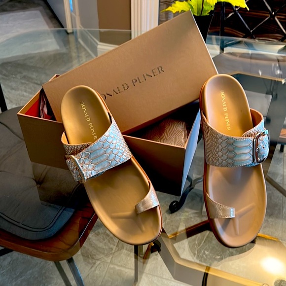 Donald Pliner python sandal Gold - Picture 2 of 13